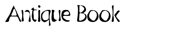 Antique Book font preview